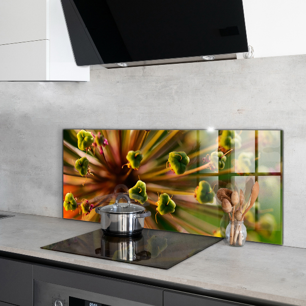 Backsplash cozinha Flor Branca Abstrata