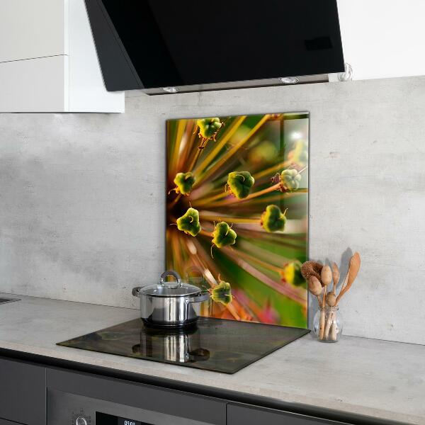 Backsplash cozinha Flor Branca Abstrata