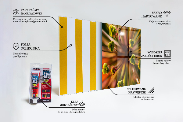 Backsplash cozinha Flor Branca Abstrata