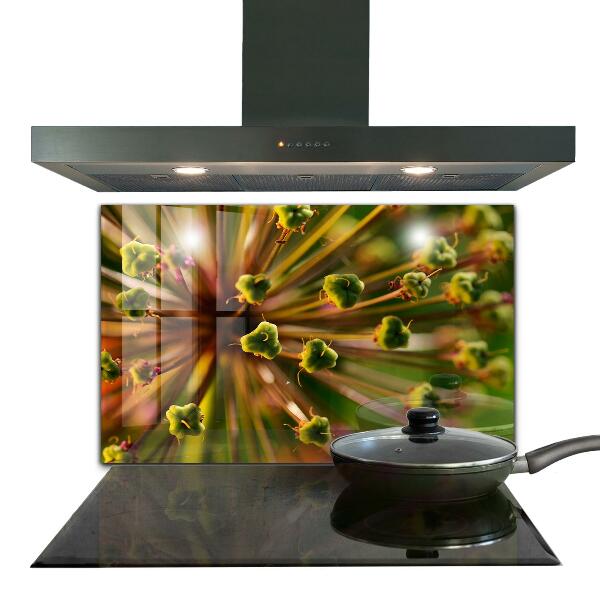 Backsplash cozinha Flor Branca Abstrata