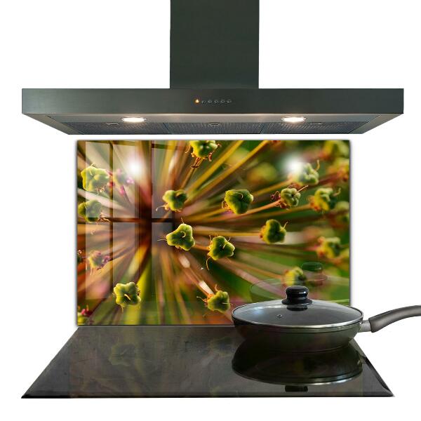 Backsplash cozinha Flor Branca Abstrata