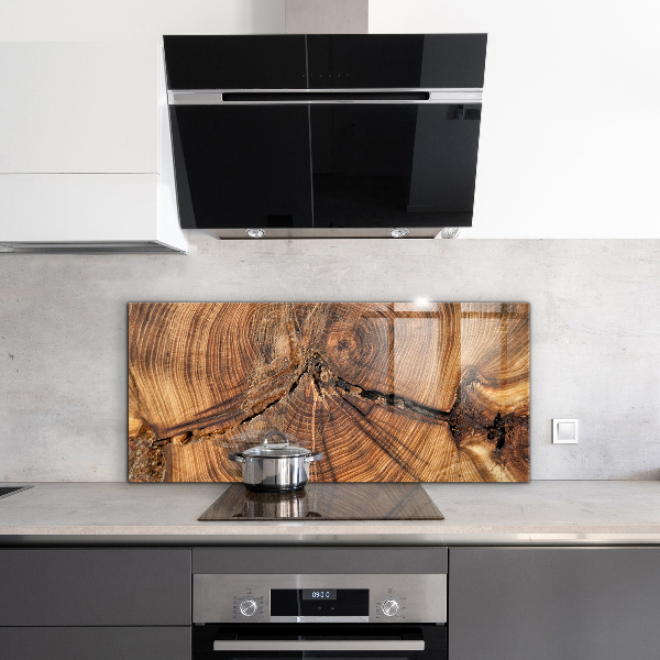 Backsplash cozinha Textura de madeira rústica