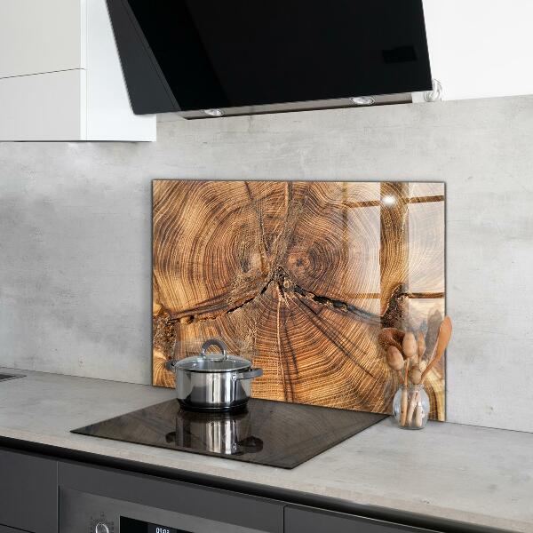 Backsplash cozinha Textura de madeira rústica