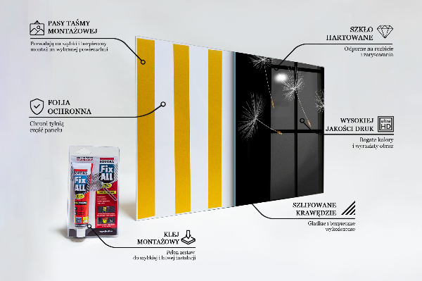 Backsplash cozinha Lindo e delicado dente-de-leão