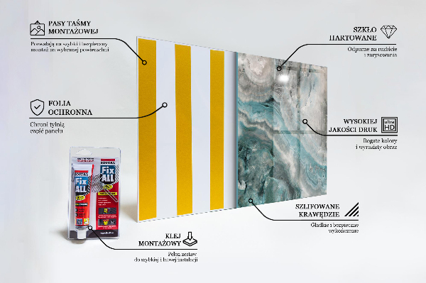 Painel cozinha Padrão abstrato de redemoinho de cores