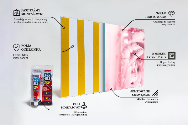 Backsplash cozinha Orquídea encharcada de água