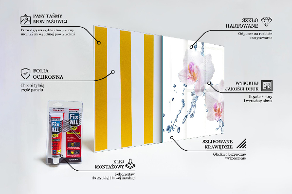 Painel cozinha Flores rosas delicadas