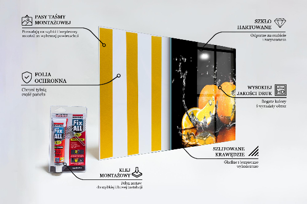 Backsplash cozinha Laranjas Suculentas