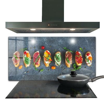 Painel para cozinha Aperitivos Sanduíches Apetitosos