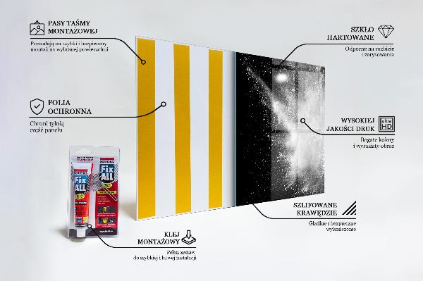Painel cozinha Abstração de explosão de pó