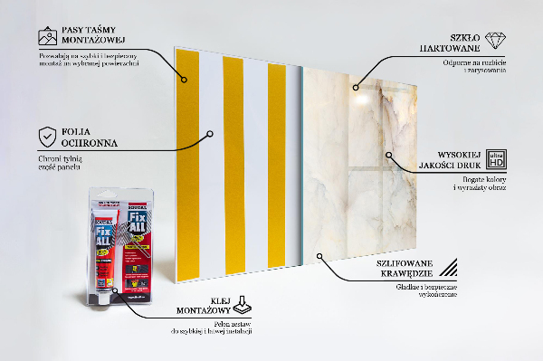 Painel para cozinha Mármore Abstrato