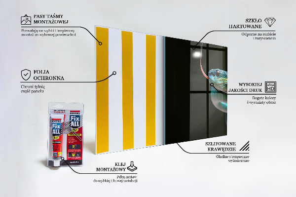 Painel para cozinha Vida selvagem de cobras