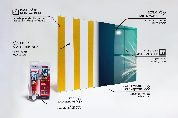 Painel para cozinha Composição de flores e ar