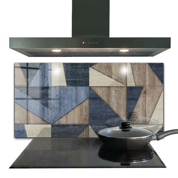 Painel de vidro para a cozinha Abstracția Geometrică