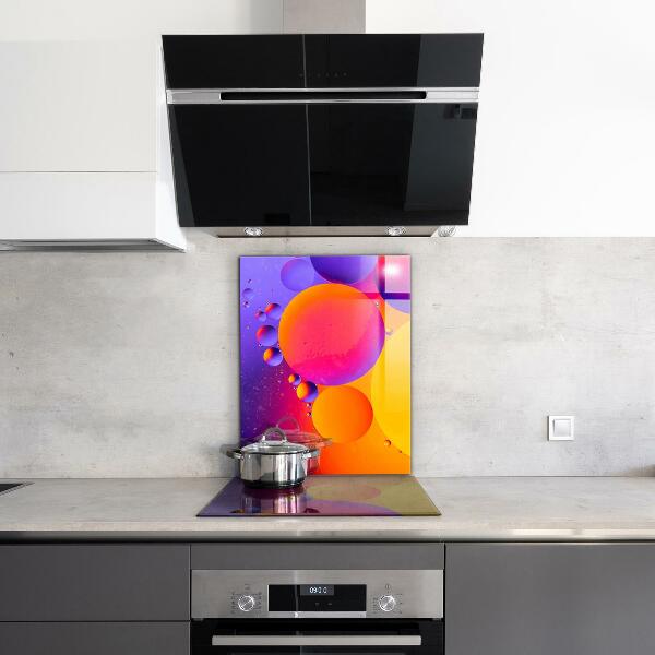 Painel para cozinha Círculos Coloridos