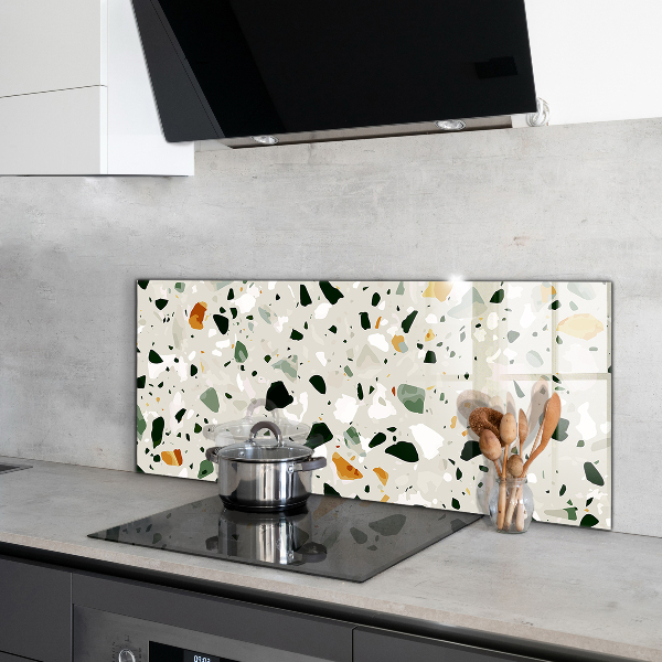 Painel para cozinha Textura Cinza Quartzo Terrazzo