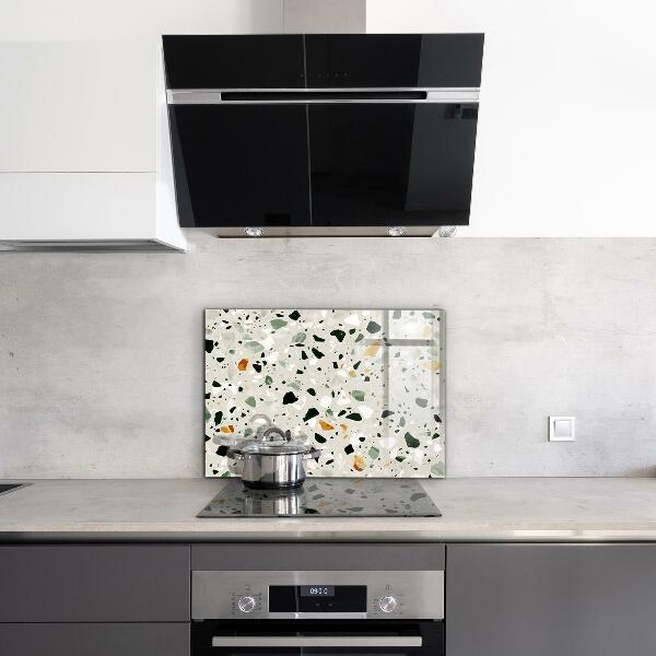 Painel para cozinha Textura Cinza Quartzo Terrazzo