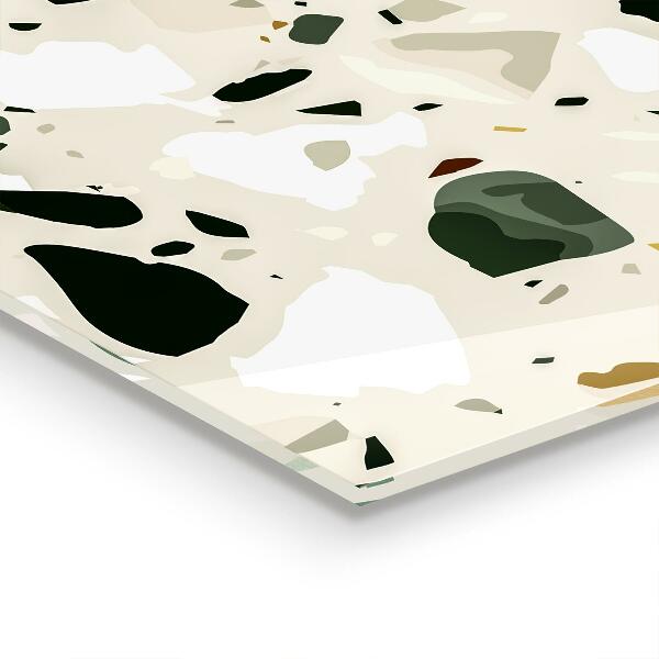 Painel para cozinha Textura Cinza Quartzo Terrazzo