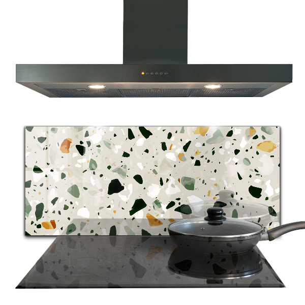 Painel para cozinha Textura Cinza Quartzo Terrazzo