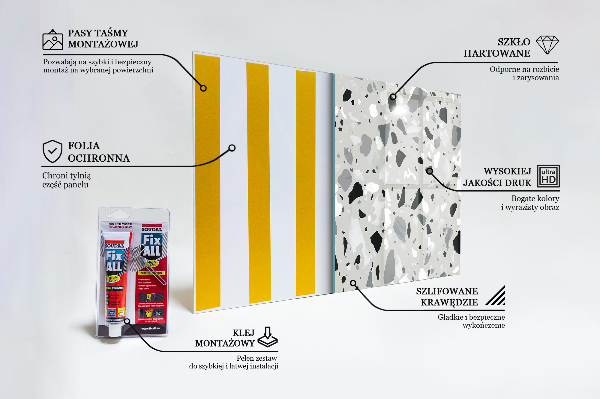 Painel para cozinha Terrazzo Bege Terrazzo