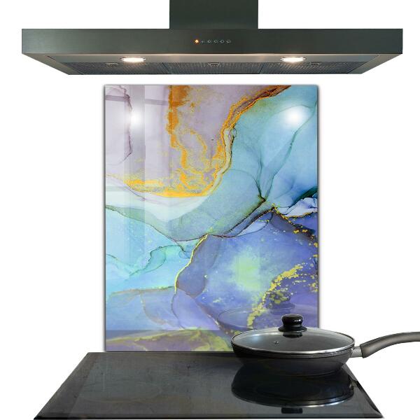 Painel cozinha Abstração de Energia Azul