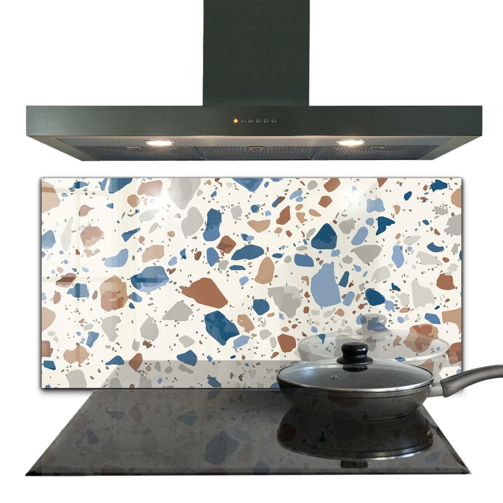 Vidro para a parede da cozinha Terrazzo Terrazzo Stone