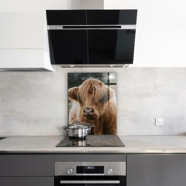 Painel para cozinha Casa de campo estilo Cow Highland