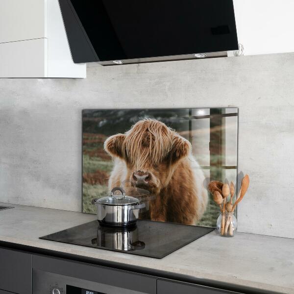 Painel para cozinha Casa de campo estilo Cow Highland