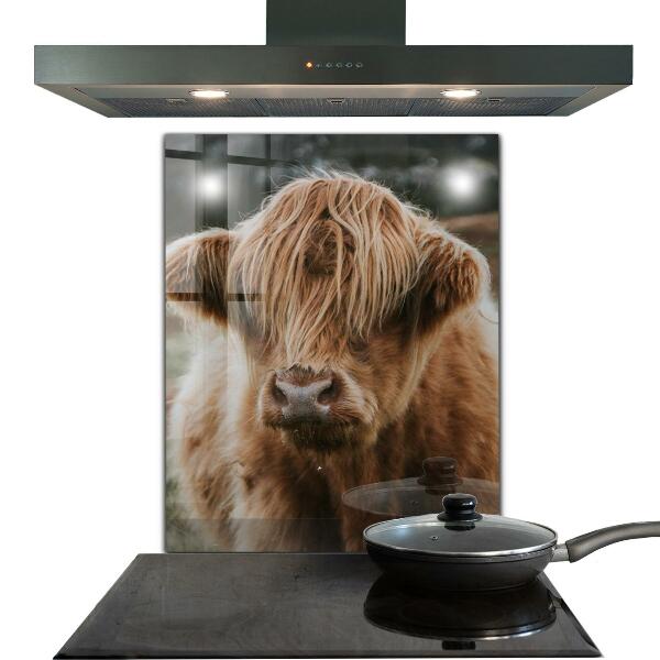 Painel para cozinha Casa de campo estilo Cow Highland