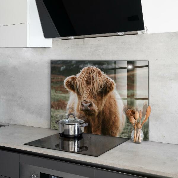 Painel para cozinha Casa de campo estilo Cow Highland