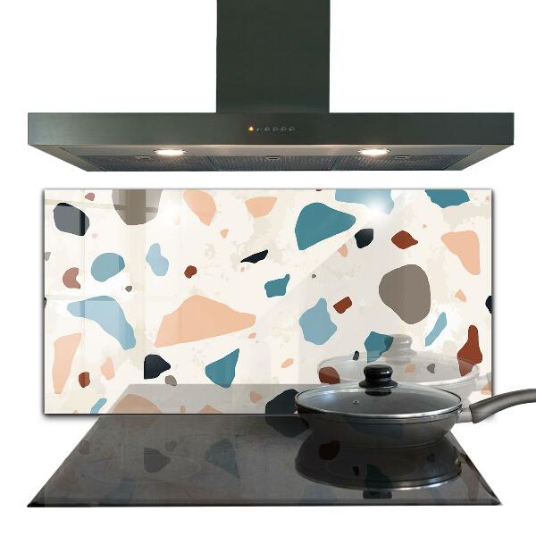 Painel para cozinha Terrazzo monocromático