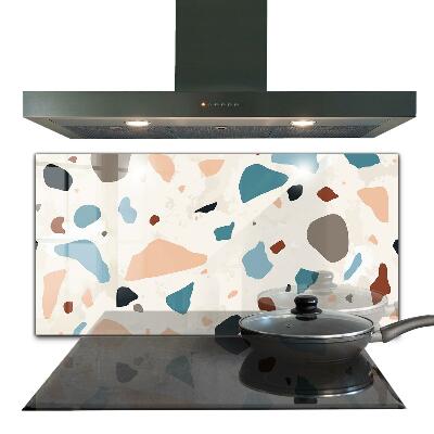 Painel para cozinha Terrazzo monocromático