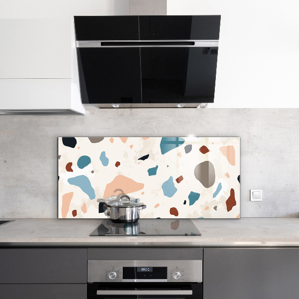 Painel para cozinha Terrazzo monocromático