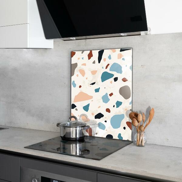 Painel para cozinha Terrazzo monocromático
