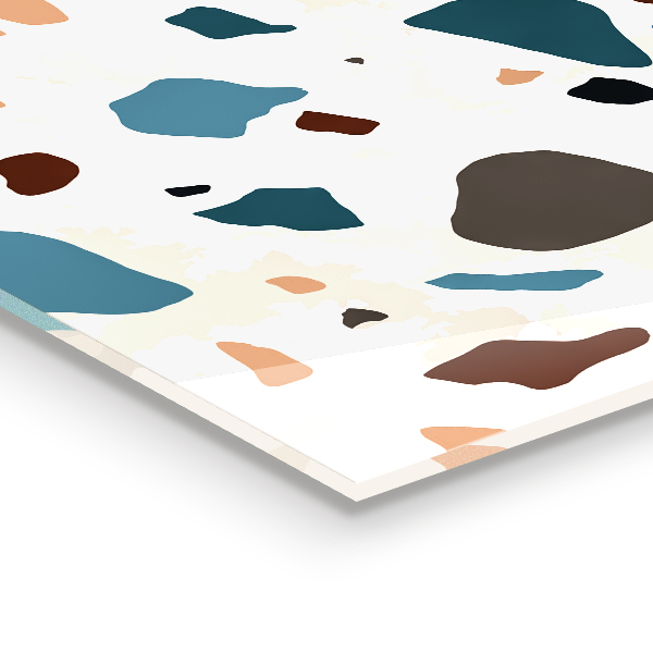 Painel para cozinha Terrazzo monocromático