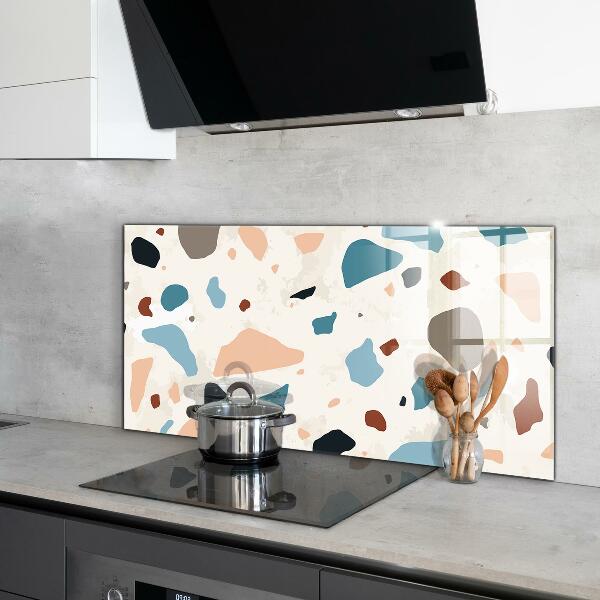 Painel para cozinha Terrazzo monocromático