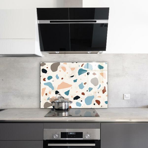 Painel para cozinha Terrazzo monocromático