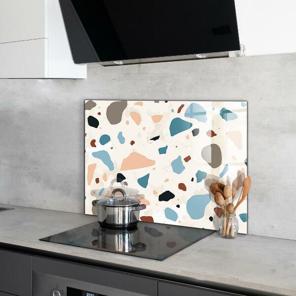 Painel para cozinha Terrazzo monocromático