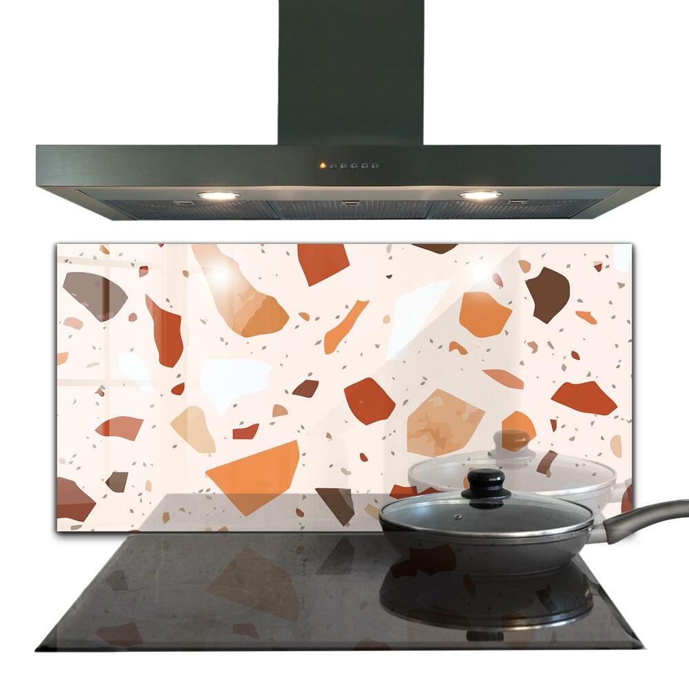 Vidro para a parede da cozinha Terrazzo Terrazzo Stone