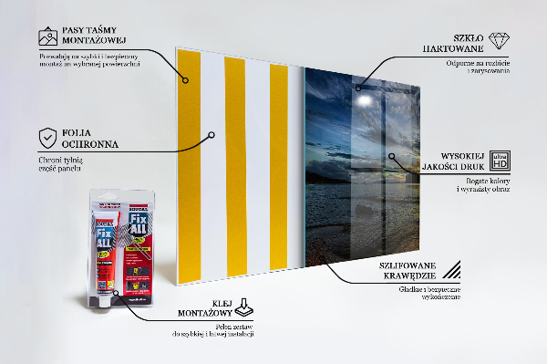 Painel para cozinha Farol ao entardecer