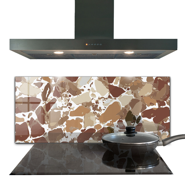 Painel cozinha Textura de pedra terrazzo