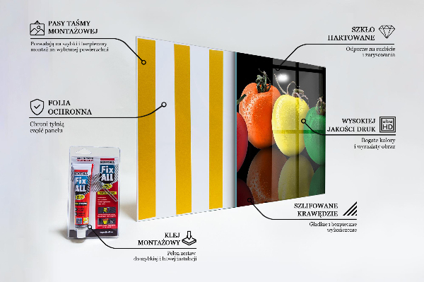 Backsplash cozinha Tomates coloridos e suculentos