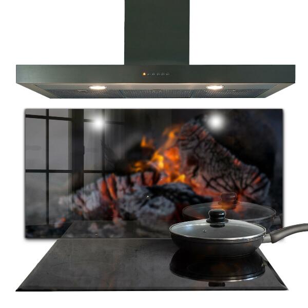 Backsplash cozinha Fogueira de Chamas Quentes