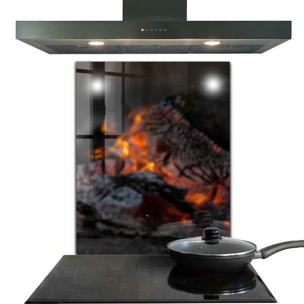 Backsplash cozinha Fogueira de Chamas Quentes