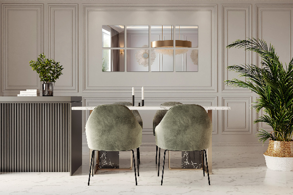 Azulejos de espelho autocolantes 6 unidades. 20x20 cm