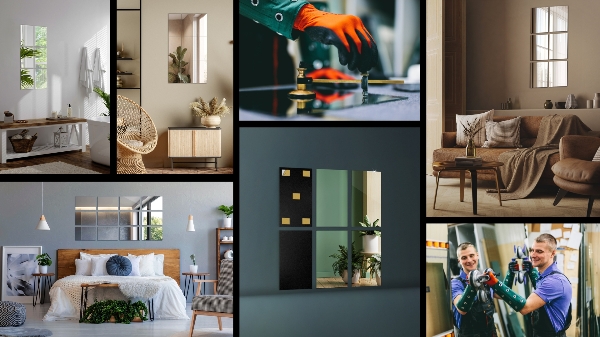 Azulejos espelhados 6 unidades. 30x20 cm