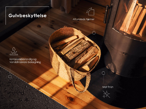 Base de vidro em quarto de círculo 100x100 cm