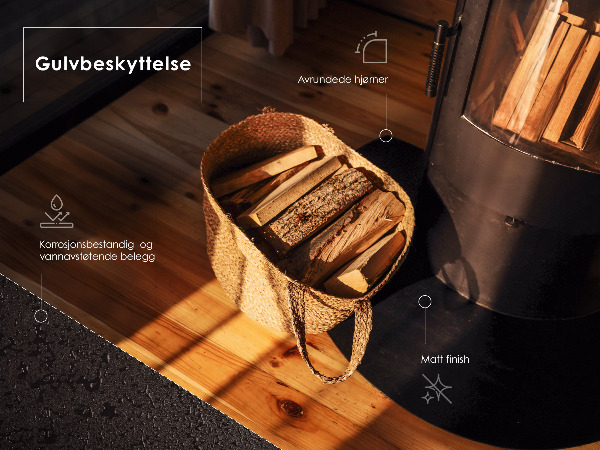 Placa para lareira 80x70 cm