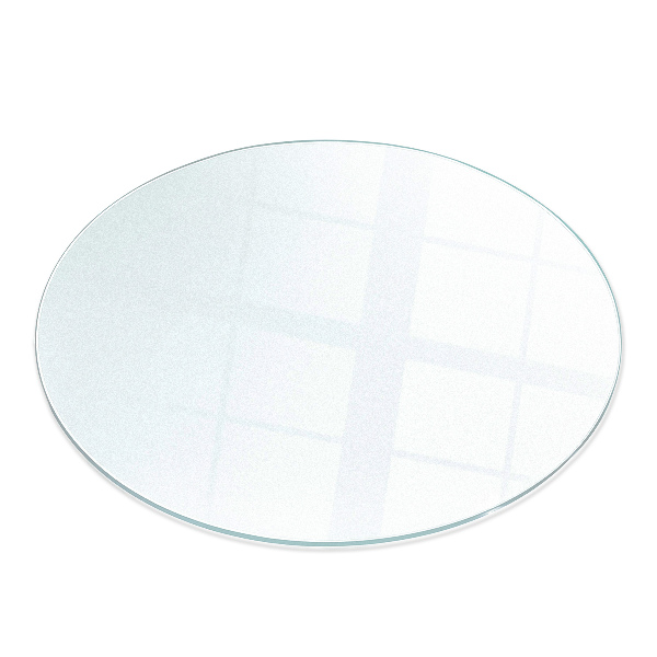 Base de vidro redonda para lareira semitransparente fi60 cm