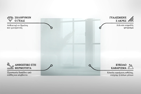 Base de vidro para lareira 120x80 cm